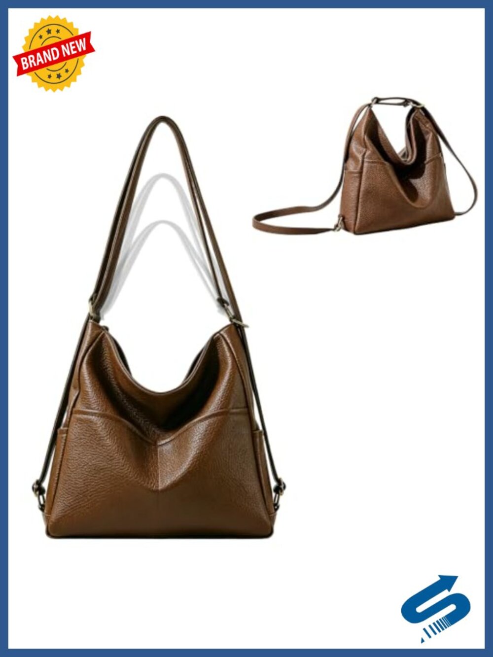 4-in-1 Convertible Backpack Purse with Multiple Pockets